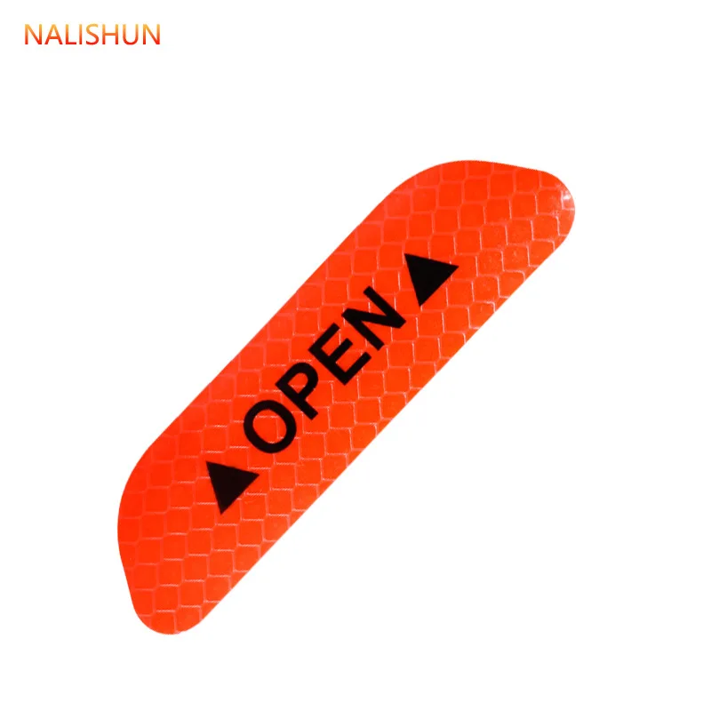 4ШТ/Набор наклеек на автомобильные двери, универсальная лента для безопасности, предупредительные метки, ОТКРЫТЬ, высокоотражающие полосы для автомобильной езды.