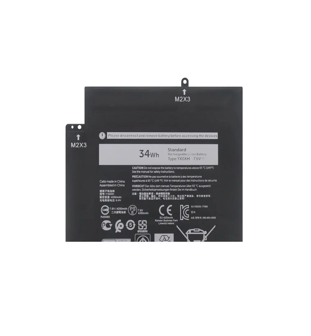 Фото Для Dell Latitude 12 7000 7285 2-в-1 OWYCVV 0WYCVV C668F 0C668F серии 7,6 В 34 Втч 4250 мАч YXOXH YX0XH аккумулятор для ноутбука №4