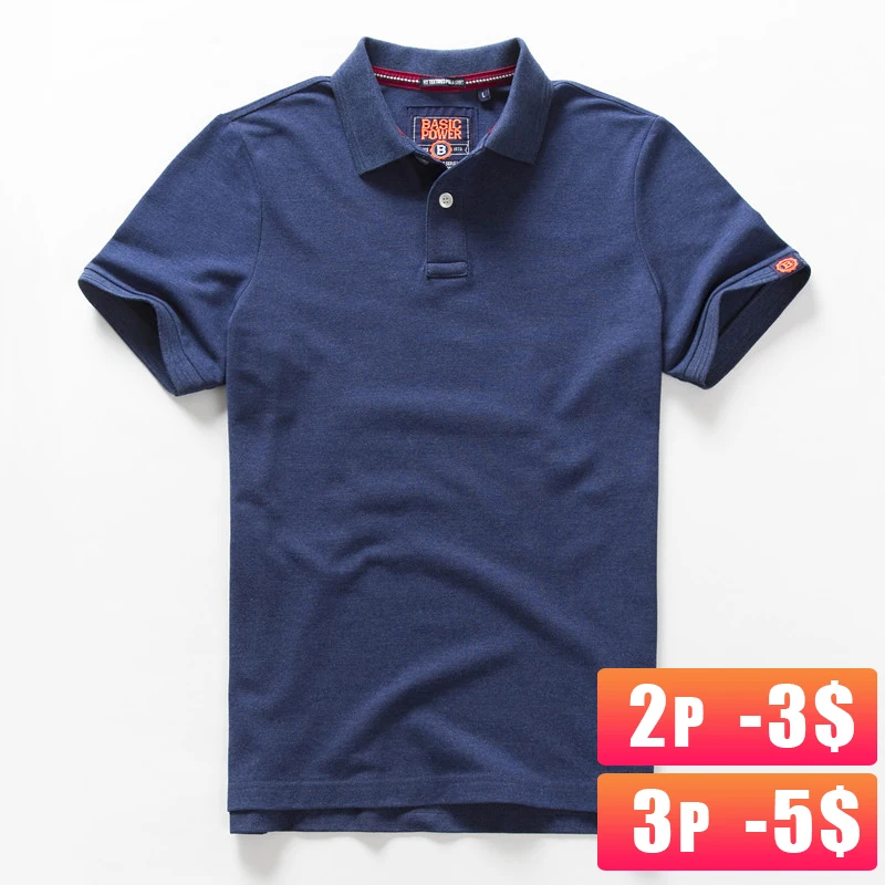 

Men 2022 Summer New Brand Business Casual Style Cotton Polo Shirts Men Short Sleeve Fashion Solid Color Polo Shirt Tee Shirt Men