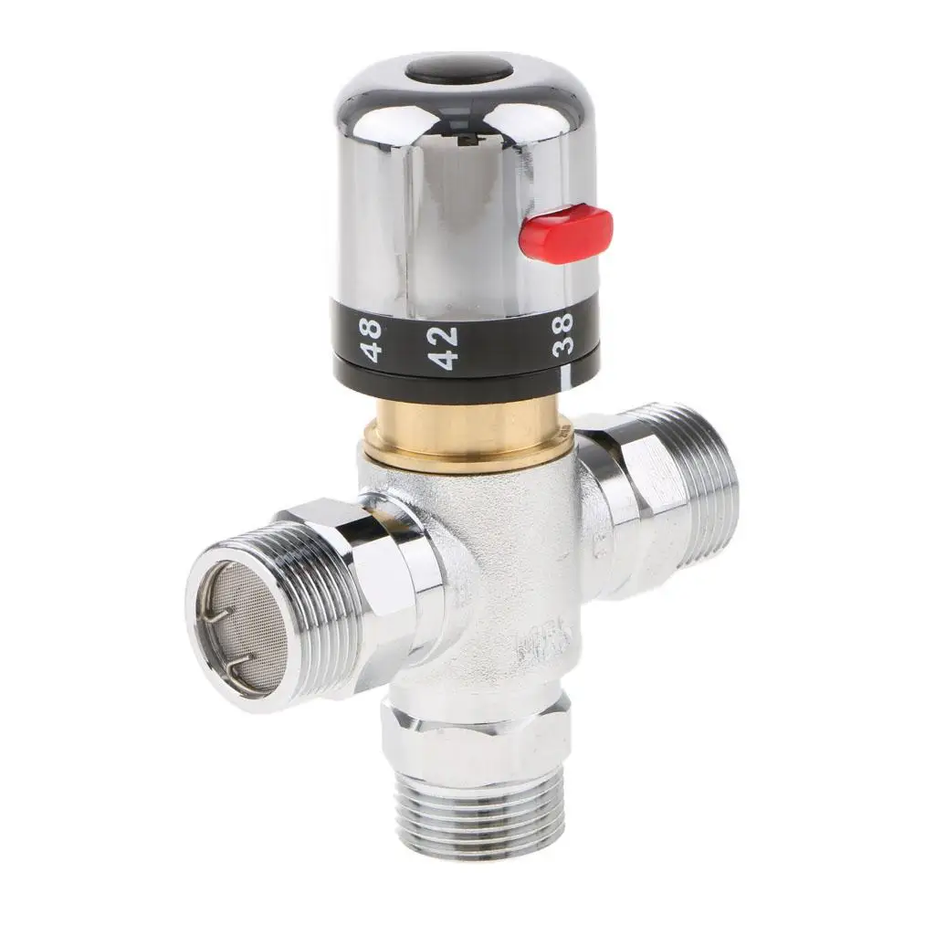 

DN20 3/4" Brass Thermostatic Mixing Blending Valve Shower Valve