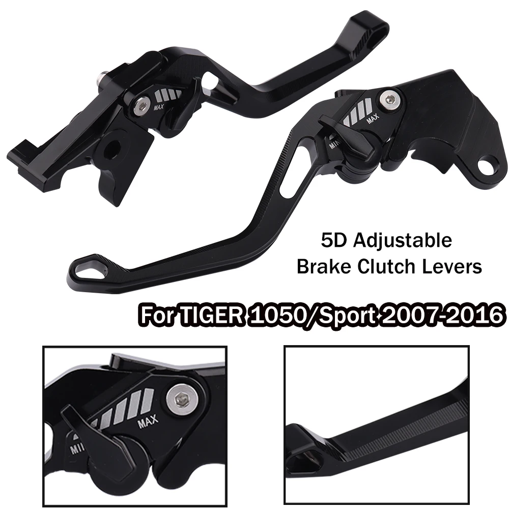 

Мотоциклетные 5D тормозные рычаги для TIGER 1050/Sport 2007 -2013 2014 2015 2016 регулируемые 3D тормозные рычаги сцепления руля
