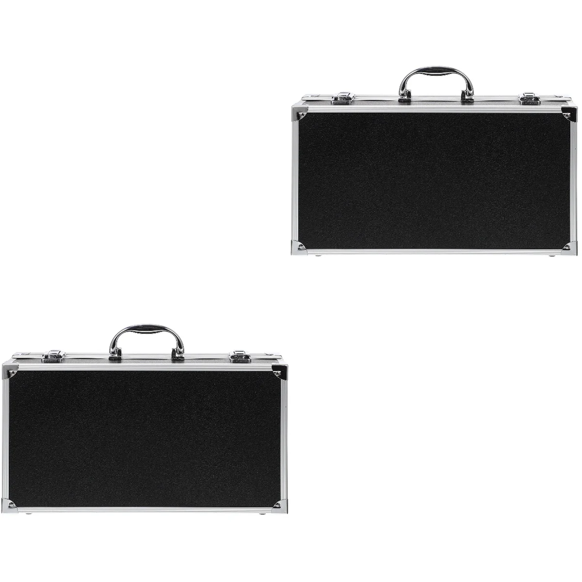 2x Tools Box Aluminum Case Aluminum Alloy Tool Box Carrying Suitcase Box Aluminum Alloy Box