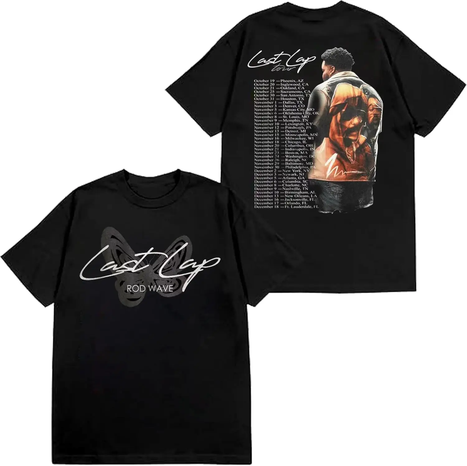 Футболка Rod Rap Waves Lasts Laps Lap Tour 2024 Merch Last для мужчин и женщин