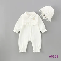 childrens clothing 2022 spring new baby jumpsuit baby casual romper newborn romper hat two piece set