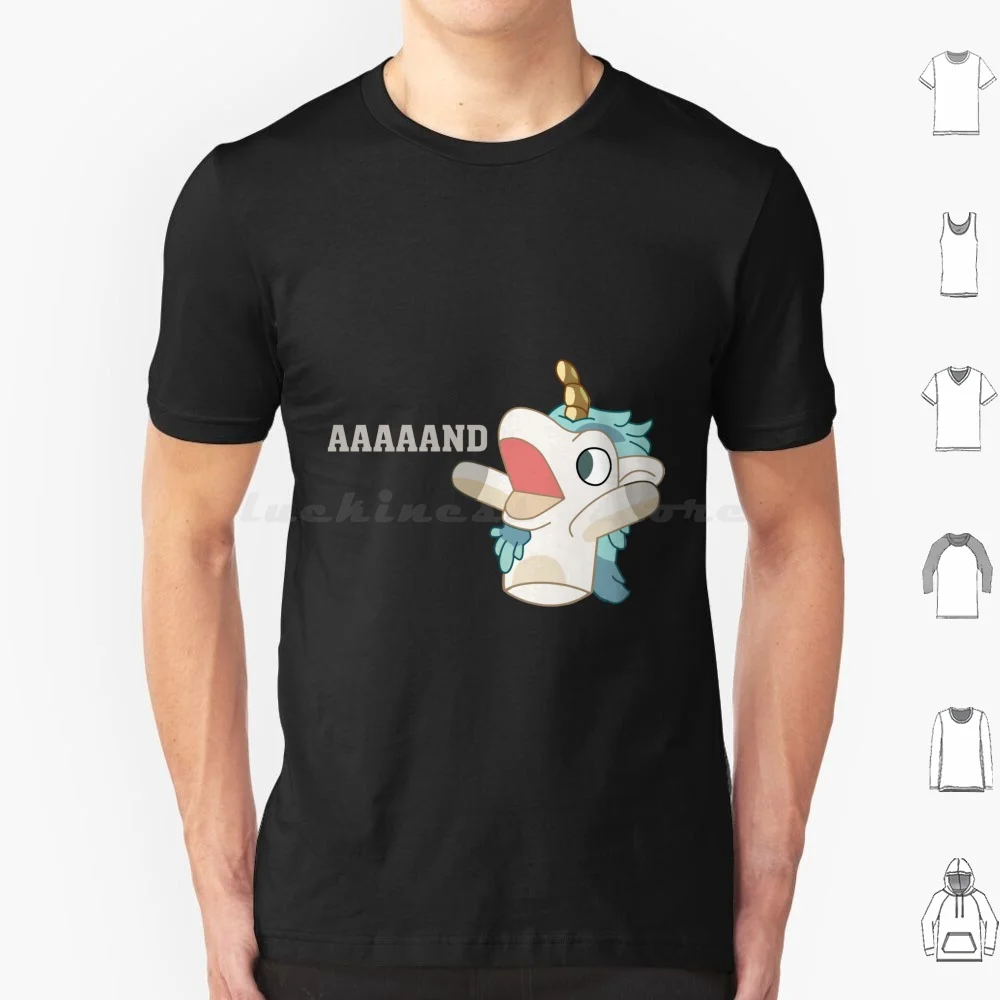 Футболка Unicorse Aaaaaaaaaaand 6Xl хлопковая крутая футболка единорог джейет и Рита бинго