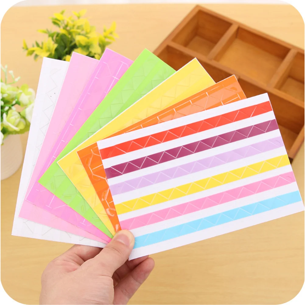 

10 Sheets Photo Sticker Paper Collect Picture Mounting Corner Scrapbooks Corners