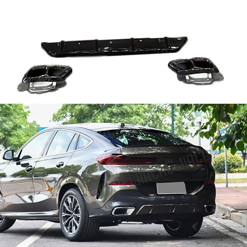 Диффузор для заднего бампера BMW X6 G06 LCI Sport 2023 + ABS