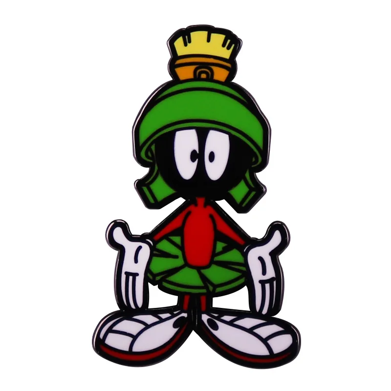 Anime Cartoon Marvins the Martians Enamel Brooch Pin Jeans Badges Lapel Pins Backpack Fashion Jewelry Gifts