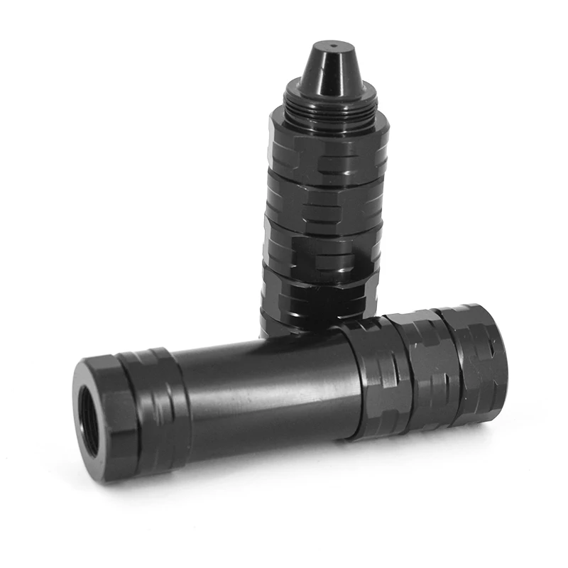 

6.5''x1.1'' OD Stainless Steel 304 Modular Solvent Trap (MST) kit Fuel Filter Tube, 5/8x24 + 1/2x28 8x Screw Cones Cups .22 223