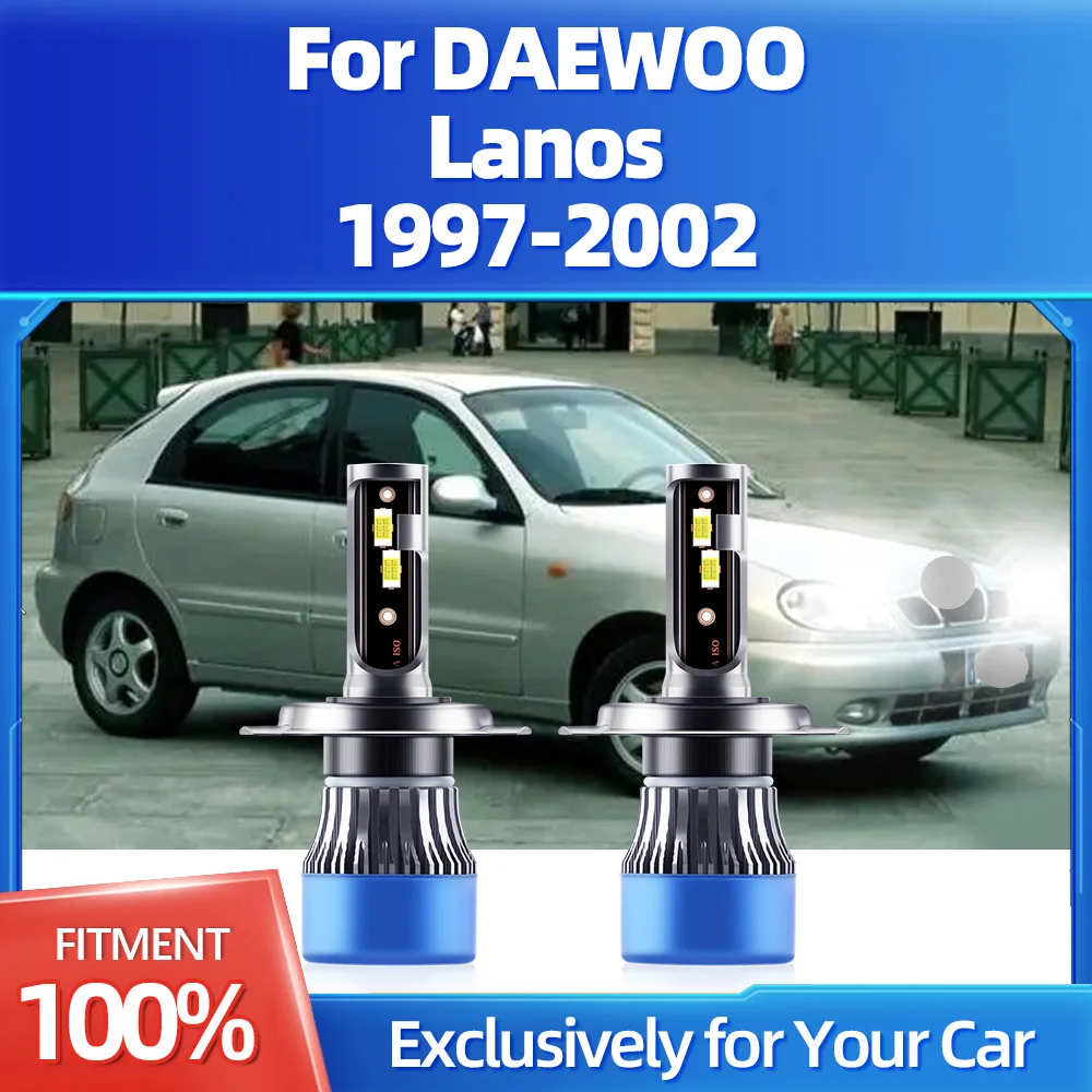 2 шт. лампы для автомобильных фар 12 В высокая мощность 6000K быстрый вентилятор