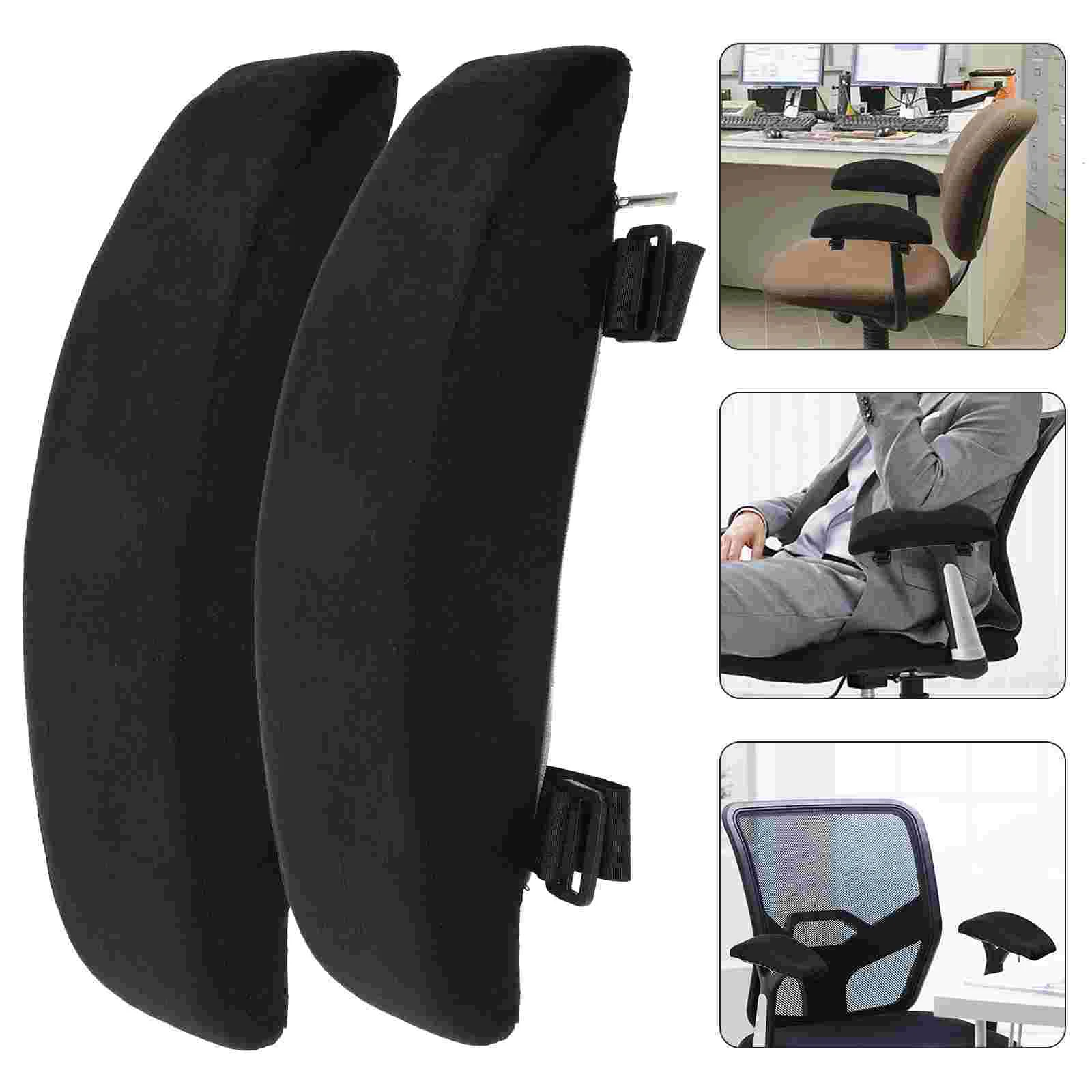 

Elbow Pads Office Wheelchair Armrest Comfy Gaming Covers Sponge Replaceable Cushion