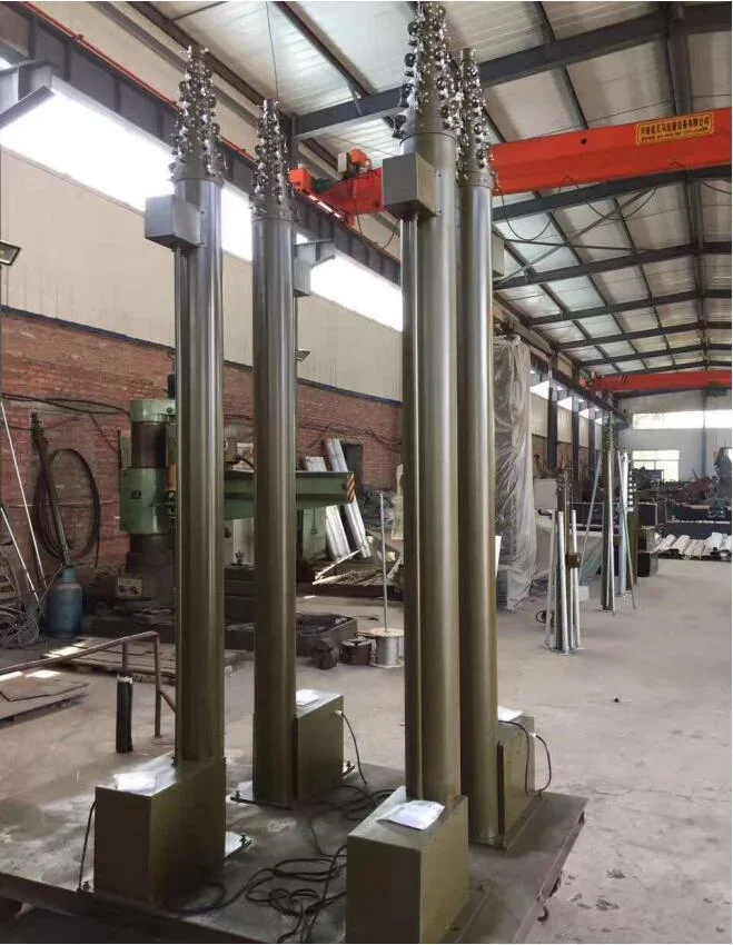 Электрическая телескопическая мачта 6-8 м из углеродного волокна и