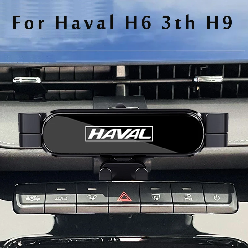 

Car Phone Holder For haval H6 3th H9 2021 2022 Car Styling Bracket GPS Stand Rotatable Support Mobile Accessories