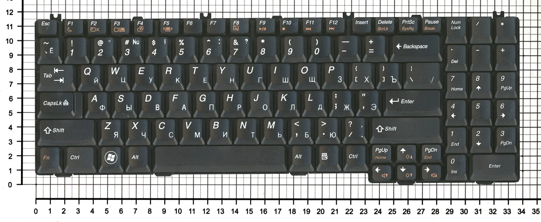 Клавиатура для Lenovo IdeaPad G555-3G черная