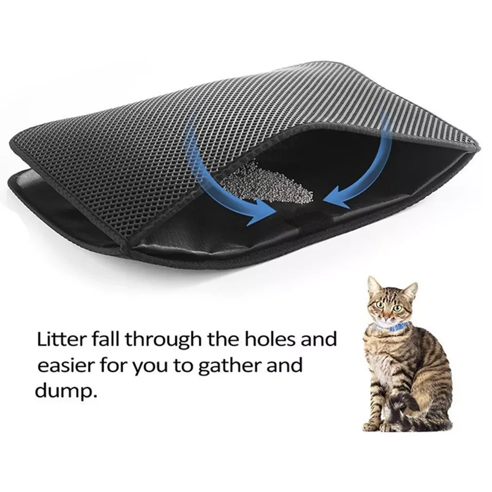 

Cat Pad Litter Mat Pet Waterproof Falling Sand Pad Folding Kennel Mat Waterproof And Urine-proof Pad For Pets