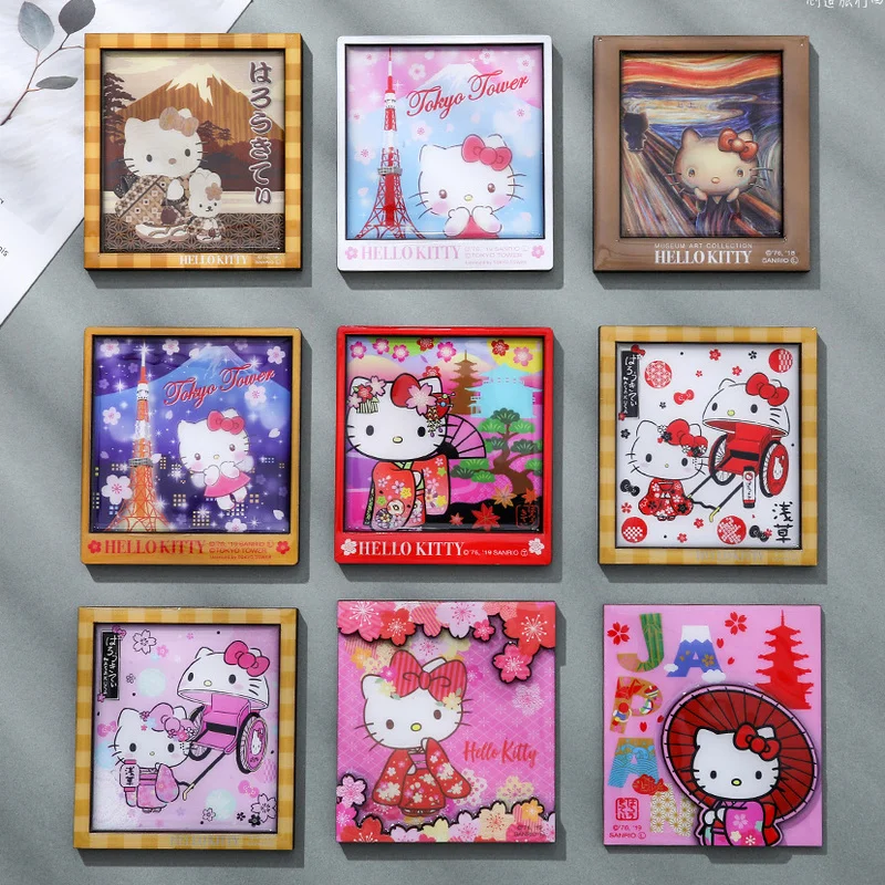 

Cartoon Cat Wooded Fridge Magnets Home Decor Wedding Gifts Wood Magnetic Stickers for Message Board Cute Fridge Stickers