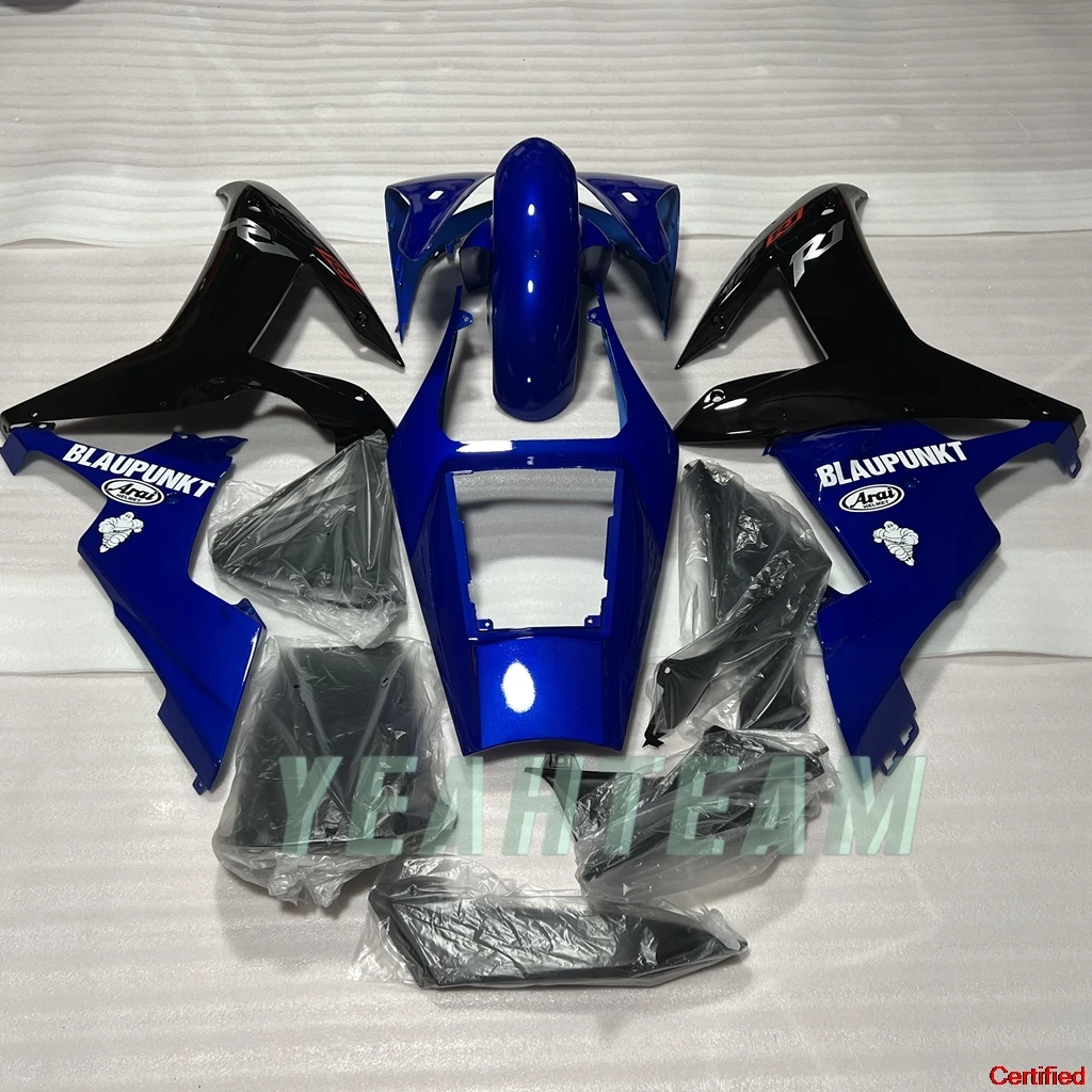 Новый комплект пластикового обтекателя Yamaha 2002 2003 синий черный YZF R1 100% формовочный