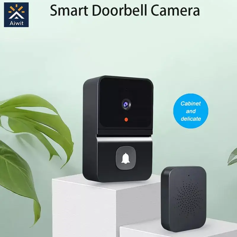 

BAISHICAM Z30 Smart Wifi Video Doorbell with Chime Home Security Voice Calls Change Intercom Night Vision Ring Door bell