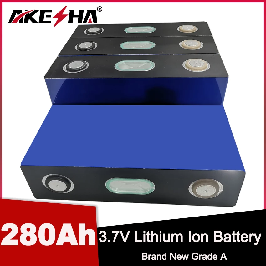 

NEW 3.7V 280Ah Ternary Lithium Battery DIY 12V 24V Rechargeable Batteries For Electric Car RV Solar Energy Storage System