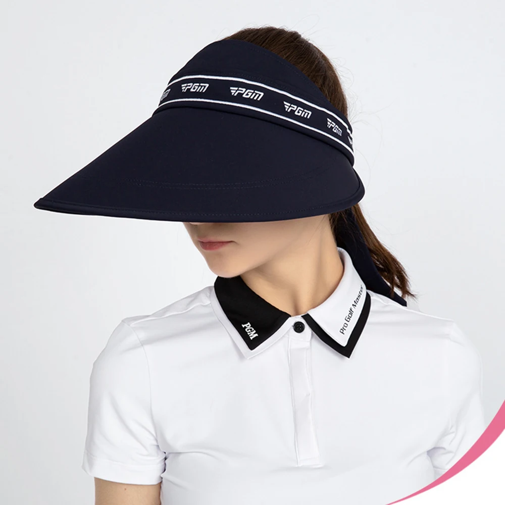 PGM Women's Golf Hat Sunscreen Sunshade Headless Large Brim UV Resistant Sun Cap Sun Hat For Ladies Girls Summer Sports