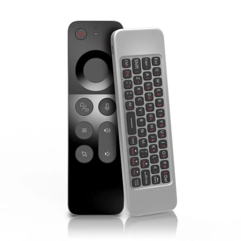 

W3 2.4G Wireless Air Mouse Gyroscope IR Learning Smart Voice Remote Control Mini Keyboard For Ugoos AM7 Android TV Box Mini PC