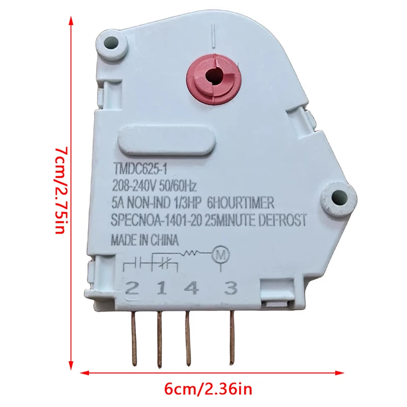 Подходит для контроллера таймера размораживания холодильника TMDC 625-1 -807-2 таймер