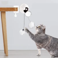 smart cat toy ball teaser toys for cat interactive puzzle electric automatic lifting plush ball cat accessories
