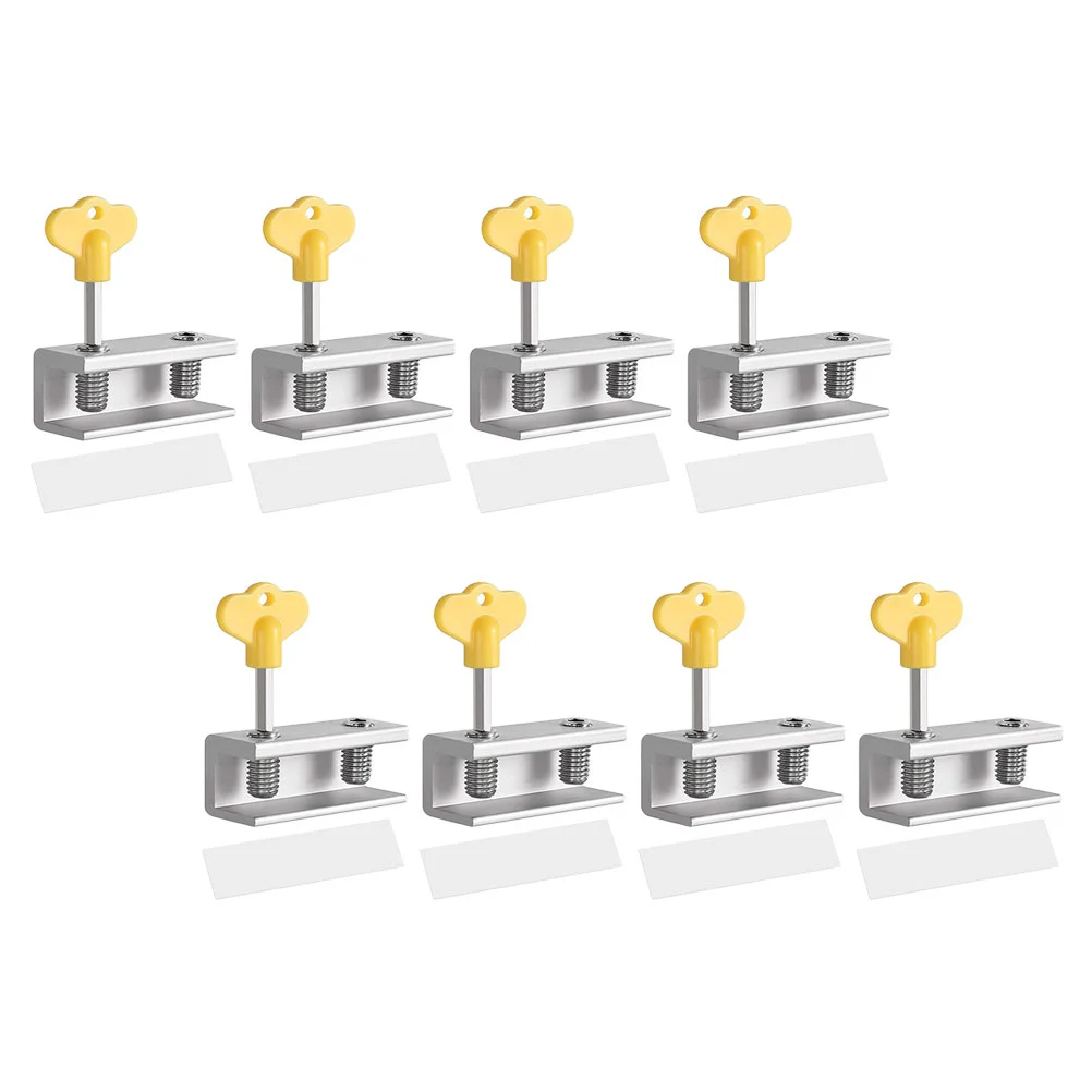 

8 Pcs Security Lock Kids Door Anti-theft Sash Window Sliding Safety Aluminum Alloy Office