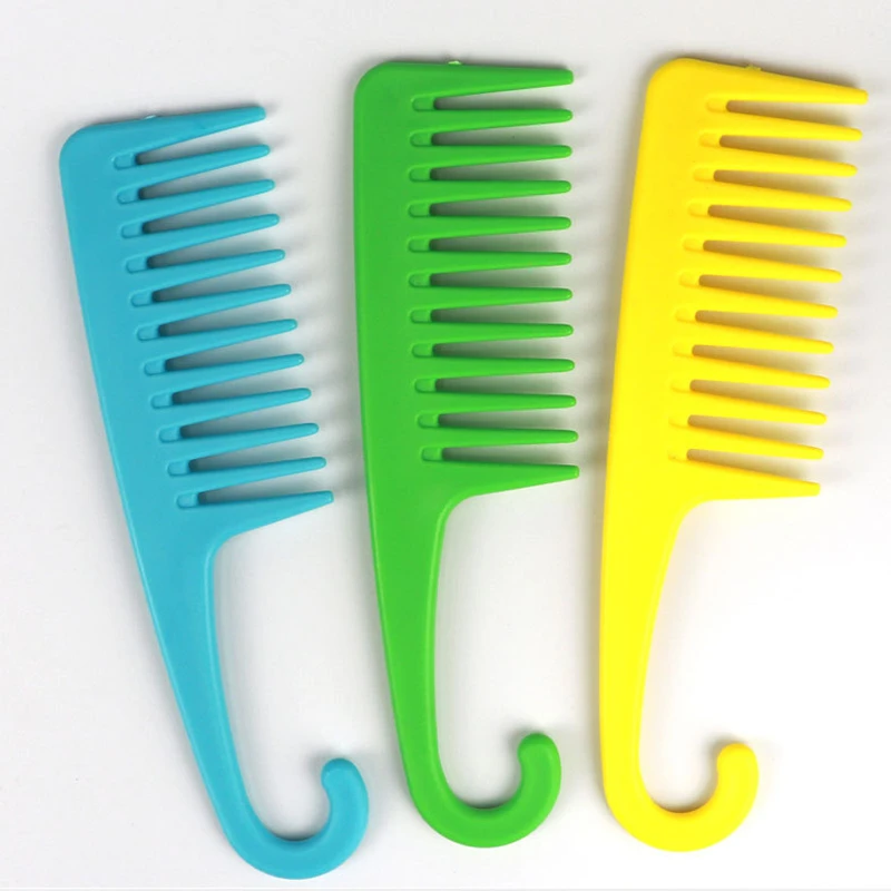 

Large Wide Tooth Combs with Curved Hook Brushes Detangling Big Teeth Hairdressing Reduce Hair Loss Comb Salon Styling Tools