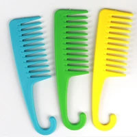 large wide tooth combs with curved hook brushes detangling big teeth hairdressing reduce hair loss comb salon styling tools