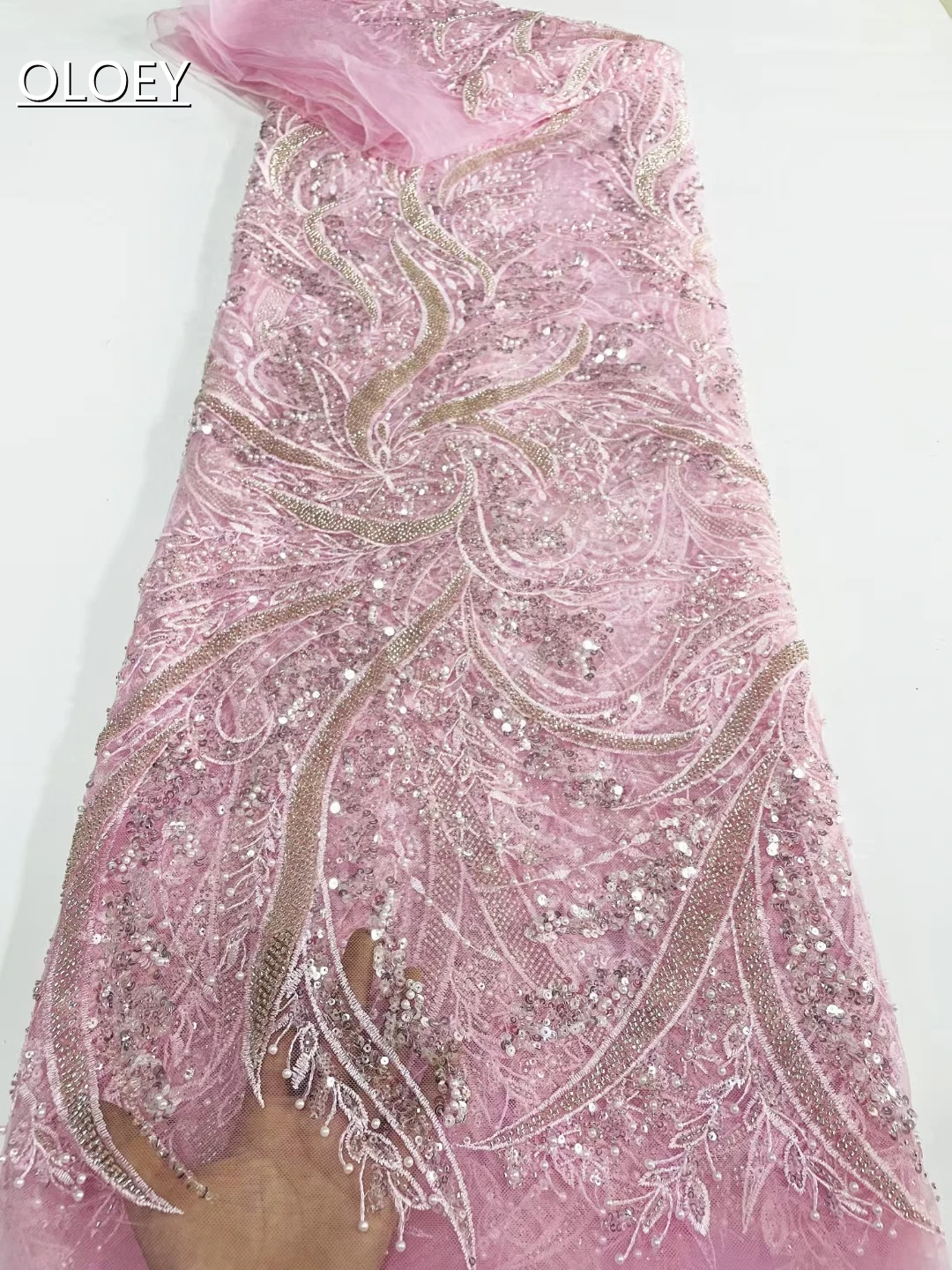 

Роскошная французская вышивка, кружевная ткань для жениха, африканская нигерийская ткань с блестками для свадебного платья CD9855