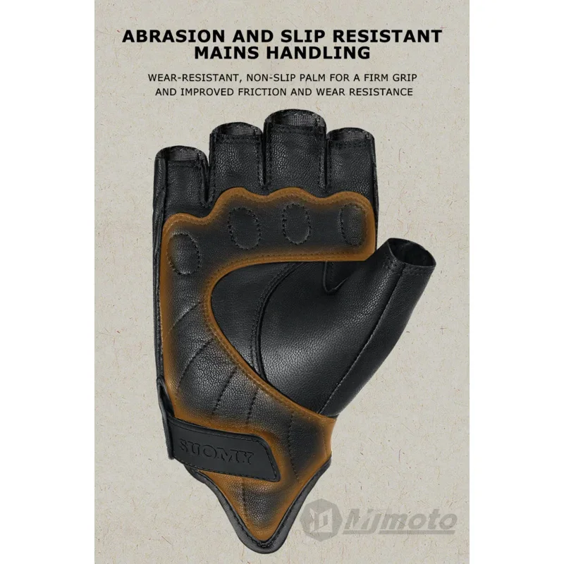 SUOMY винтажные мотоциклетные перчатки из козьей кожи кожаные для мотокросса с