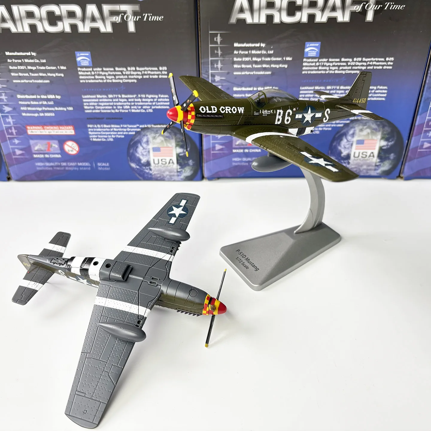 Фото Металлическая модель самолета P-51D Mustang (Американский истребитель) в масштабе 1/72, статическая коллекционная модель для демонстрации, подарки для военных коллекционеров №2