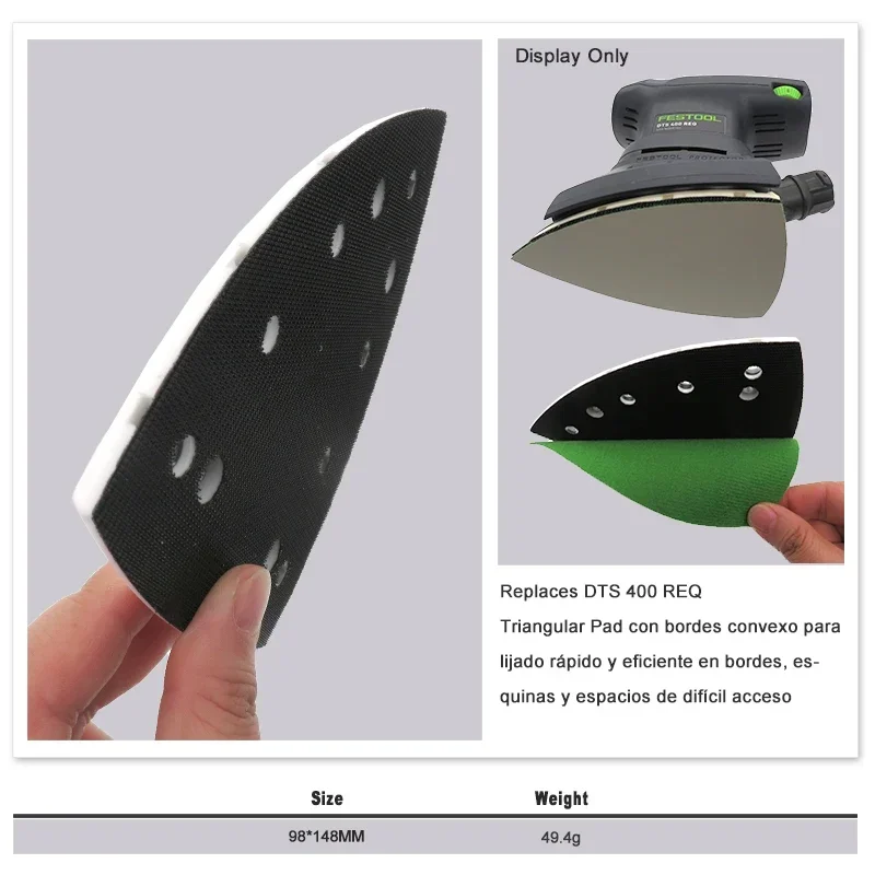 148x98 мм беспыльный резервный шлифовальный станок для шлифовальных дисков с