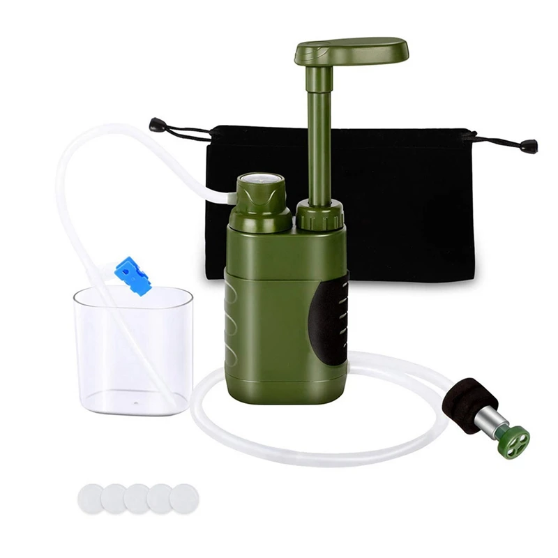 

1Set Outdoor Water Filter Safety Emergency Water Purifier Emergency Survival Tools Mini Water Filter Portable For Camping