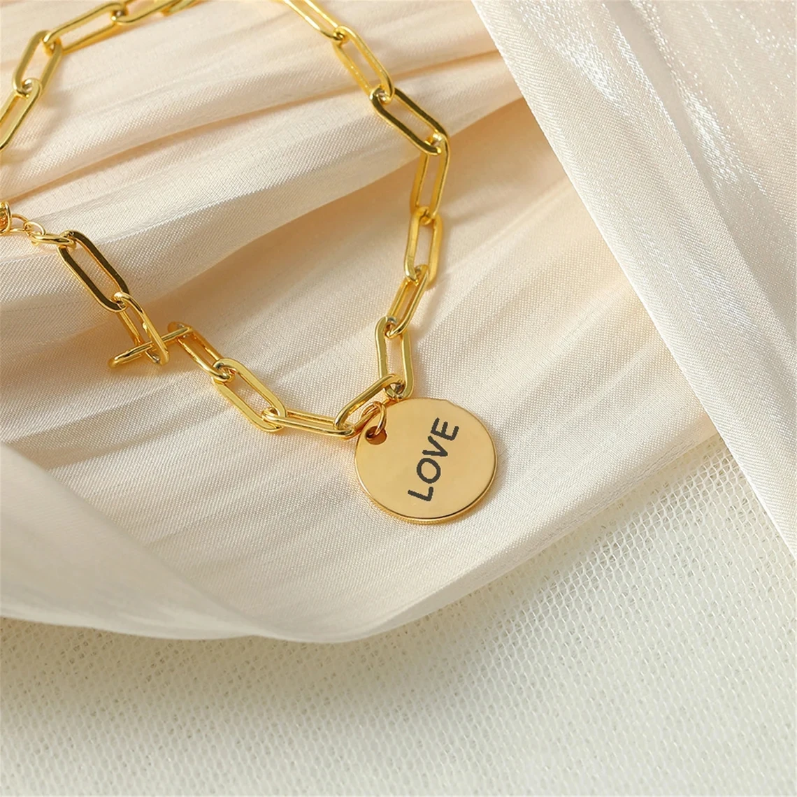 

Браслет-клипса из нержавеющей стали с гравировкой имени и даты