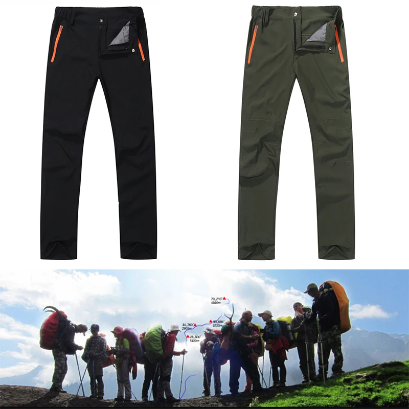 Men Quick Dry Trousers Mens Mountain Climbing Outdoor Pants Male Travel/Fishing/Trekking Pants Stretch Hiking Pants