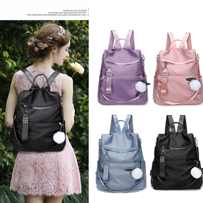 

2023 Fashion Anti-theft Backpack Nylon School Bag for Teenagers Rucksack Student Casual Daypack Shoulder Bags Female Bookbag