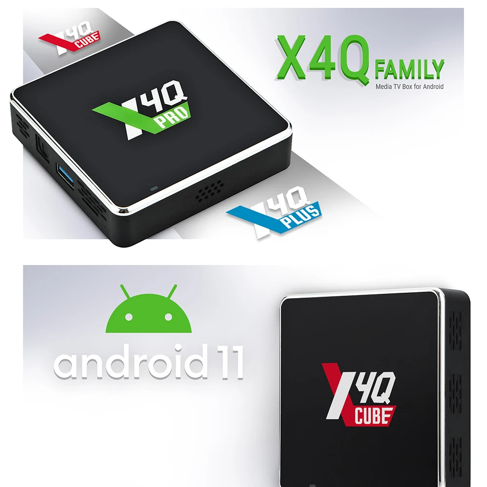 ТВ-приставка UGOOS X4Q PRO Amlogic S905X4 Android 11 голосовой вход Google AV1 CEC HDR 0 медиаплеер 4K Winevine L1