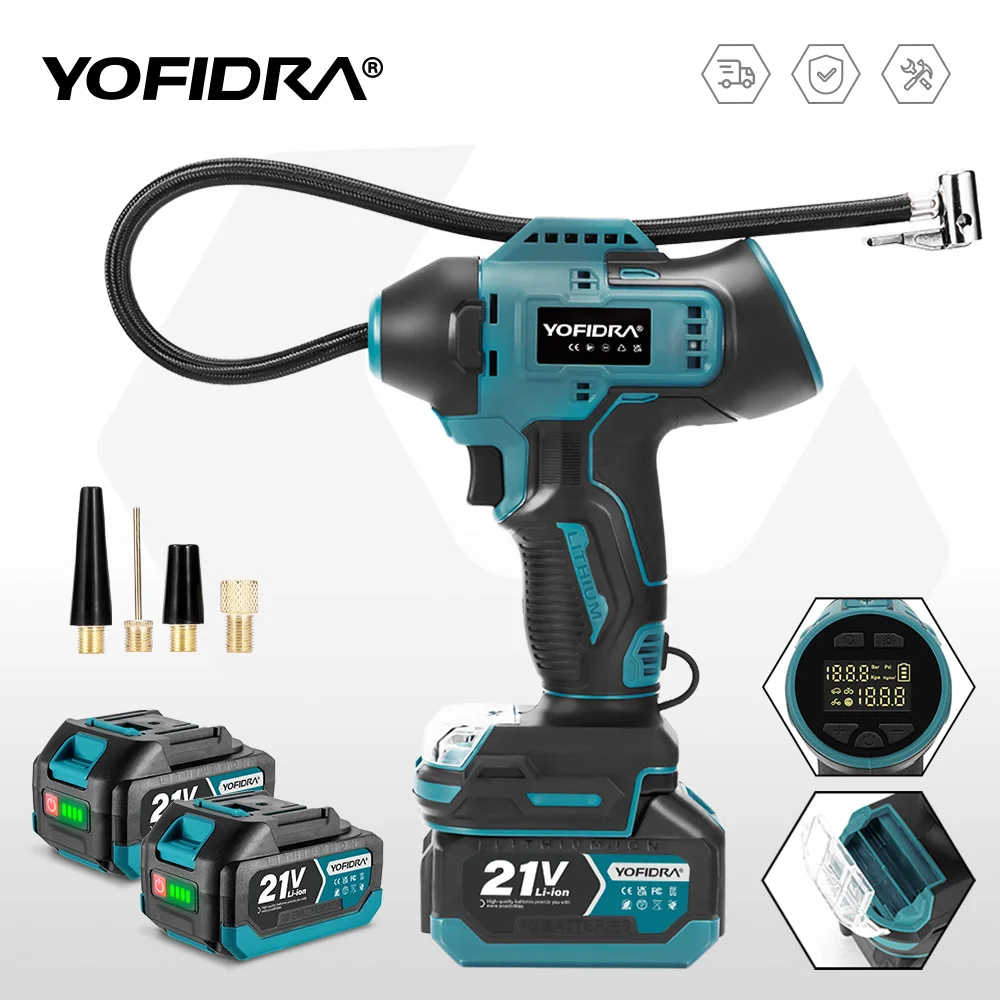 תמונת המוצר: משאבת אוויר YOFIDRA לצמיגים