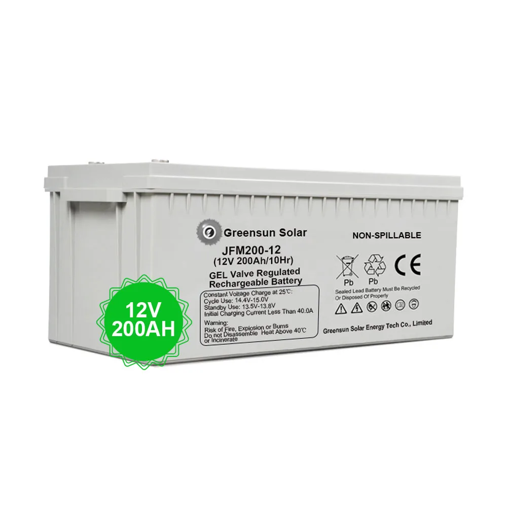 

12 Volt Energy Storage Battery 12V 150Ah 200Ah GEL Solar Batteries 12V 200AH for Home