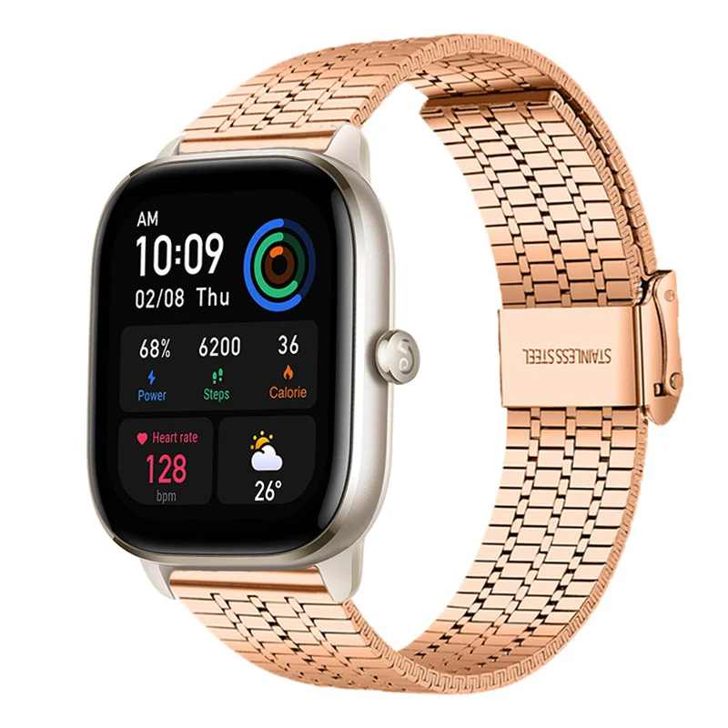 

Metal Wristband For Amazfit GTS 4 Smart Watch Stainless Steel Strap For Amazfit GTS 3 2 Mini Watchband amazfit GTR4 3 2 Bracelet