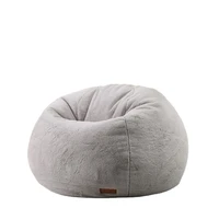 american style furniture living room round 5ft6ft7ft plain rabbit fur bean bag with beans refill beanbag cover sofa