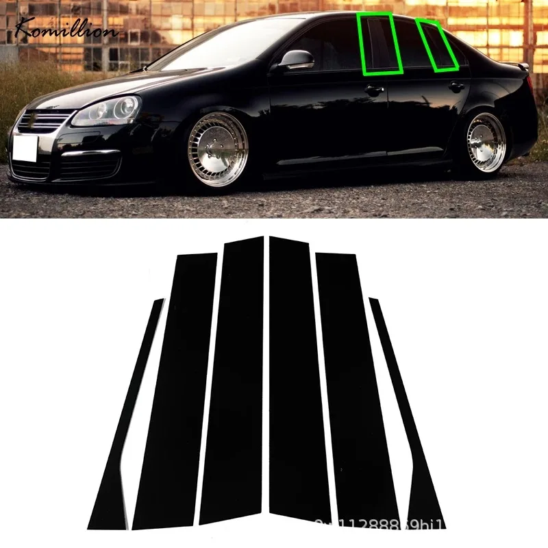Фото Для Volkswagen Jetta MK5 Sedan VW GLI A7: Модифицированная накладка на центральную стойку окна (наклейка) №1