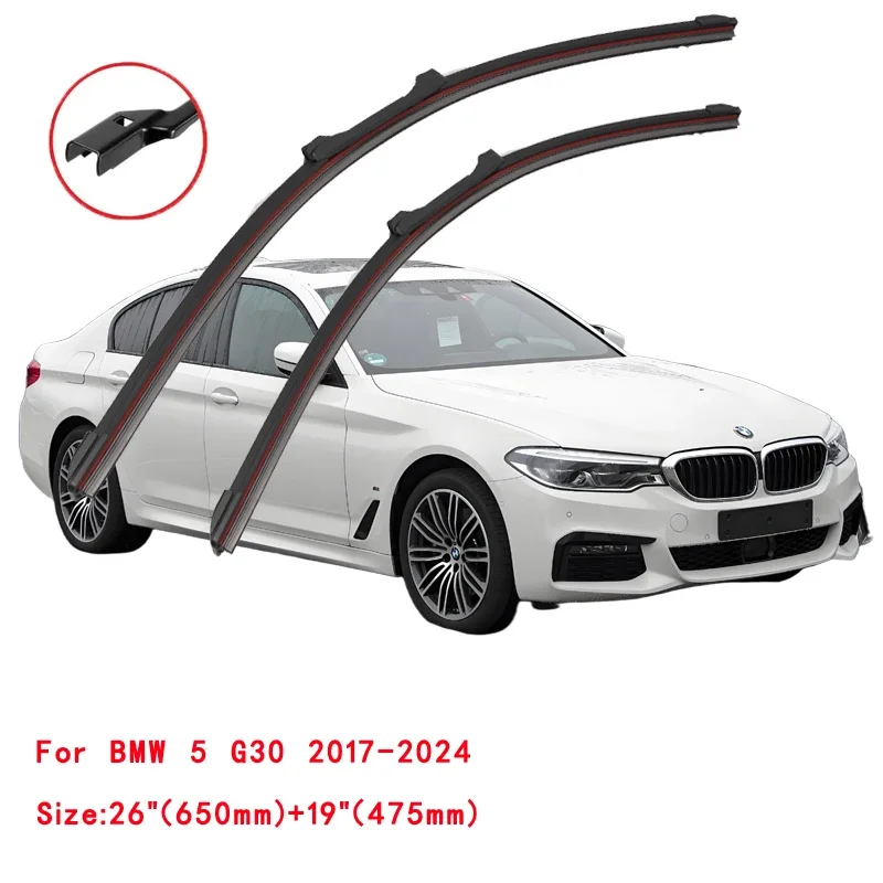 Фото Для BMW 5 серии G30 G31 2017 2018 2019 520i 523i 528i 530i 535i 550i M5 518d 520d 525d 530d 535d M550d XDrive: Щетки стеклоочистителя №2