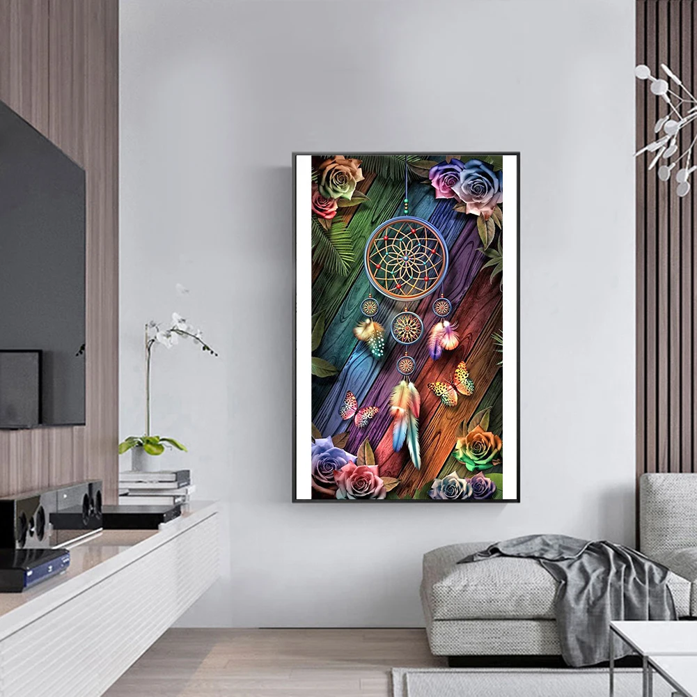 Алмазная 5D картина сделай сам большого размера с изображением бабочки лошади