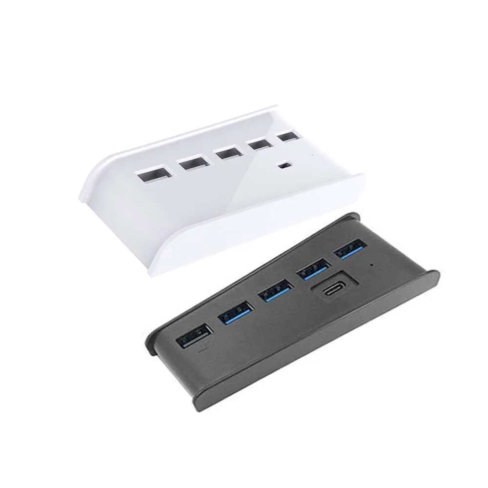 

10PCS 6 in 1 Splitter Expander Adapter For PS5 USB Hub with 5 USB A + 1 USB C Ports Digital Edition Console USB 3.0 extender