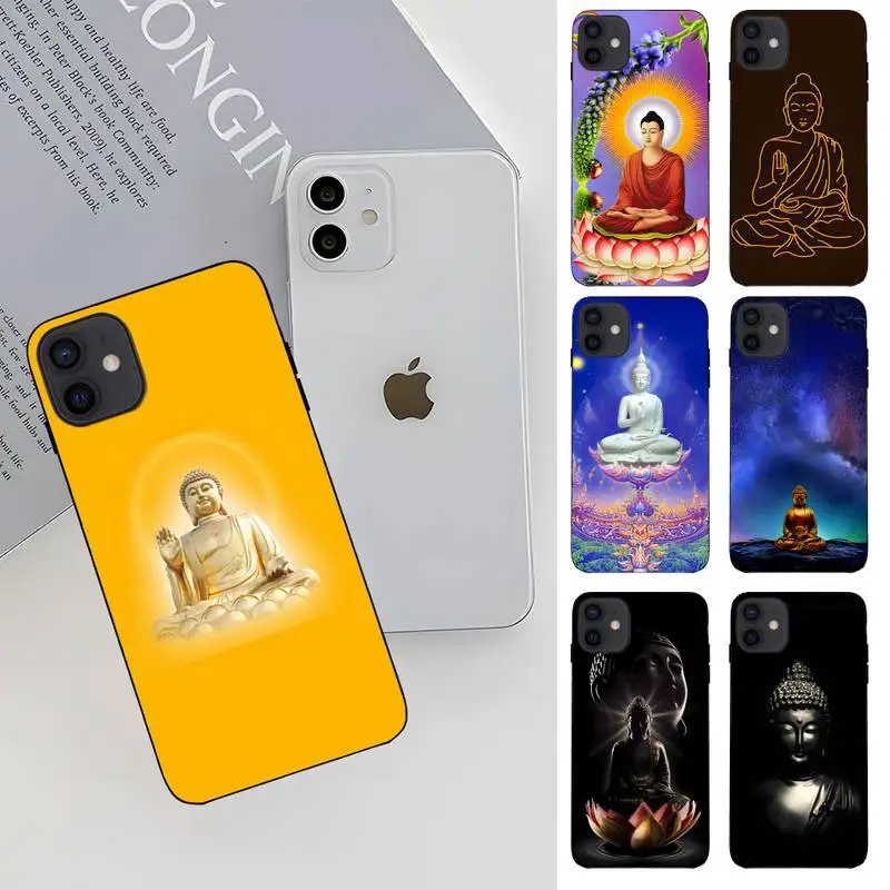 Gautama Buddha Phone Case Fundas Shell Cover For Iphone 13 14 Por Max 6 6s 7 8 Plus Xr X Xs 11 12 Mini Pro Max Mobile Phone Bag