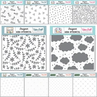 2022 new quilted stitched dots cloudy sky shooting stars fun flourish sweet hearts mini blooms springtime florals craft stencils