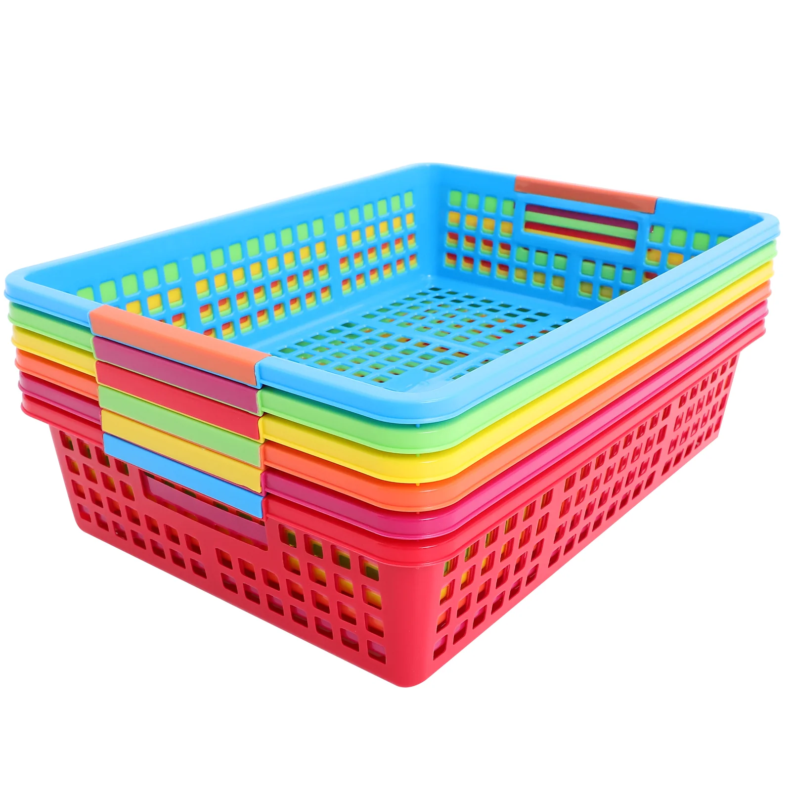 6- шт. корзина для хранения файлов контейнер бумаги настольный слив классные